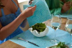 Tissue-Serviette 24 x 24 cm Breeze Mint Blue 3-lagig