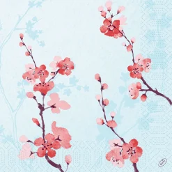 Tissue-Serviette 40 x 40 cm Cherry Breeze Blue 3-lagig