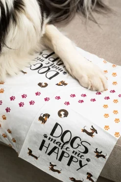 Tissue-Serviette 33 x 33 cm Dog Happy 3-lagig