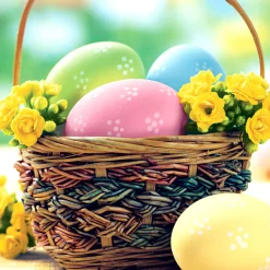 Tissue-Serviette 33 x 33 cm Easter Basket 3-lagig