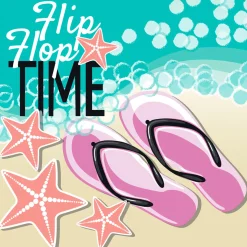 Tissue-Serviette 24 x 24 cm Flip Flop 3-lagig