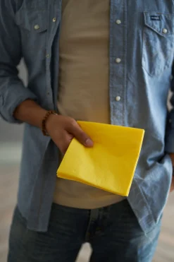 Tissue-Serviette 40 x 40 cm Gelb 3-lagig