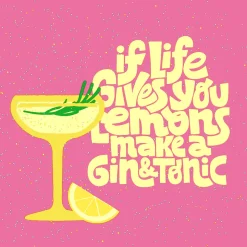 Tissue-Serviette 24 x 24 cm Gin & Tonic 3-lagig