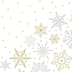Tissue-Serviette 33 x 33 cm Glistering Snow 3-lagig