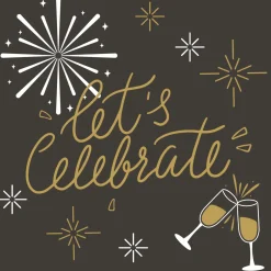 Tissue-Serviette 33 x 33 cm Let's celebrate 3-lagig