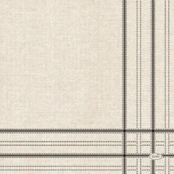Tissue-Serviette 33 x 33 cm Linen Lines Black 3-lagig