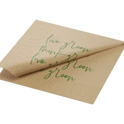 Tissue-Serviette 33 x 33 cm Love Green Natural 3-lagig