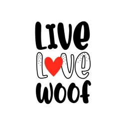 Tissue-Serviette 33 x 33 cm Love Woof 3-lagig