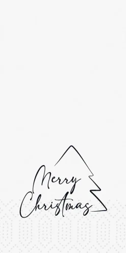Tissue-Serviette 33 x 33 cm Merry Xmas tree 2-lagig