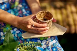 Tissue-Serviette 40 x 40 cm Natural Brown 3-lagig