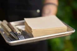 Tissue-Serviette 33 x 33 cm Natural Brown 3-lagig