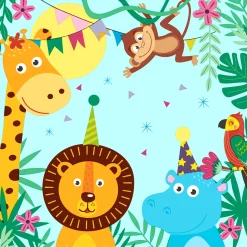 Tissue-Serviette 33 x 33 cm Party Animals 3-lagig
