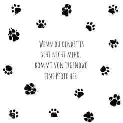 Tissue-Serviette 33 x 33 cm Pfote 3-lagig