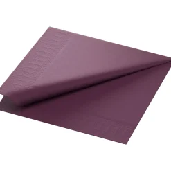 Tissue-Serviette 40 x 40 cm Plum 3-lagig