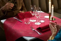 Tissue-Serviette 33 x 33 cm Rhombus Bordeaux 3-lagig