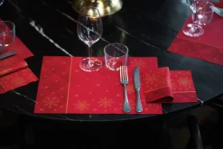 Tissue-Serviette 33 x 33 cm Rhombus Bordeaux 3-lagig