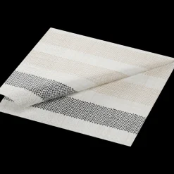 Tissue-Serviette 33 x 33 cm Rigato Black 3-lagig