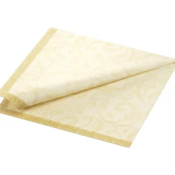 Tissue-Serviette 40 x 40 cm Rich Damast Cream 3-lagig