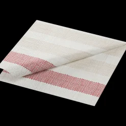 Tissue-Serviette 33 x 33 cm Rigato Bordeaux 3-lagig