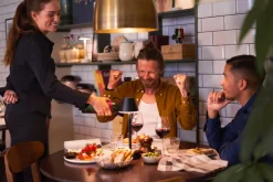 Tissue-Serviette 40 x 40 cm Rigato Black 3-lagig