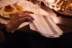 Tissue-Serviette 33 x 33 cm Rigato Black 3-lagig