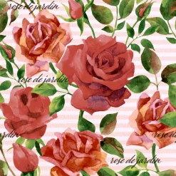 Tissue-Serviette 33 x 33 cm Rose Wood 3-lagig