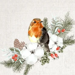 Tissue-Serviette 33 x 33 cm Robin Forest 3-lagig