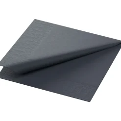 Tissue-Serviette 24 x 24 cm Schwarz 3-lagig