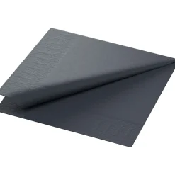 Tissue-Serviette 33 x 33 cm Schwarz 3-lagig