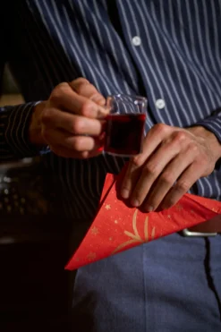 Tissue-Serviette 33 x 33 cm Shimmer Trees 3-lagig