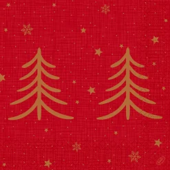 Tissue-Serviette 40 x 40 cm Shimmer Trees 3-lagig