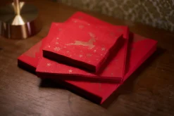 Tissue-Serviette 24 x 24 cm Shimmer Trees 3-lagig