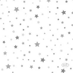 Tissue-Serviette 24 x 24 cm Silver Stardust 3-lagig