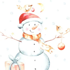 Tissue-Serviette 33 x 33 cm Snowy & Birds 3-lagig