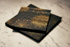 Tissue-Serviette 33 x 33 cm Sparkly Black 3-lagig