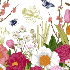 Tissue-Serviette 24 x 24 cm Spring Moment 3-lagig