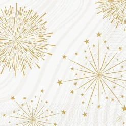 Tissue-Serviette 40 x 40 cm Sparkly White 3-lagig