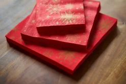 Tissue-Serviette 33 x 33 cm Stargazing Red 3-lagig