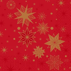 Tissue-Serviette 33 x 33 cm Stargazing Red 3-lagig