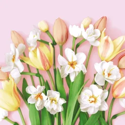 Tissue-Serviette 33 x 33 cm Tulip joy 3-lagig