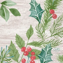 Tissue-Serviette 24 x 24 cm Winter Greenery 3-lagig