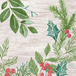 Tissue-Serviette 33 x 33 cm Winter Greenery 3-lagig
