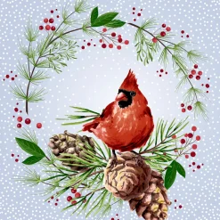 Tissue-Serviette 33 x 33 cm Winter Cardinal 3-lagig