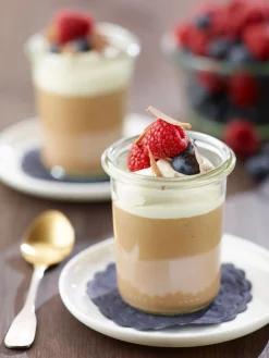 Tissue-Untersetzer, rund Ø 7,5 cm Rot Mehrlagig