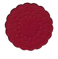 Tissue-Untersetzer, rund Ø 7,5 cm Bordeaux Mehrlagig