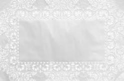 Tortenspitzen rechteckig 30 x 40 cm Weiß