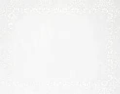 Tortenspitzen rechteckig 20 x 30 cm Weiß