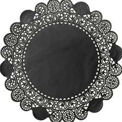 Tortenspitzen rund Ø 30 cm Schwarz