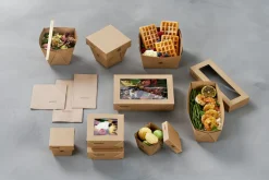 Viking Slim Brick Deckel mit Fenster 1100 ml Braun