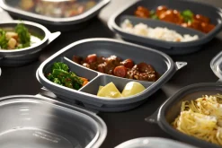 Vista Box Large 670/460 ml Grau 2-Teilung